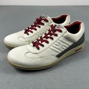 ECCO‎ Golf Shoes Mens 44 Street Evo One White Leather Sneaker Urbaneering Casual